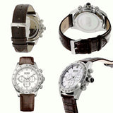 Hugo Boss Ikon White Dial Brown Leather Strap Watch for Men - 1513175 Authentic Buy Shop Now
