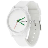 Lacoste 12.12 White Dial White Silicone Strap Watch for Men - 2011069 Authentic Buy Shop Now