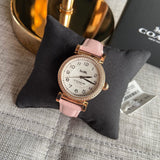 Coach Madison White Dial Pink Leather Strap Watch for Women - 14503395 Authentic Buy Shop Now