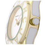 Marc Jacobs Blade White Dial White Leather Strap Watch for Women - MBM1098 Authentic Buy Shop Now