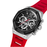 Guess Momentum Black Dial Red Rubber Strap Watch for Men - GW0263G3 Authentic Buy Shop Now