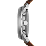 Fossil Grant Automatic White Dial Brown Leather Strap Watch for Men - ME3027 Authentic Buy Shop Now