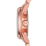 Michael Kors Bradshaw Quartz Blue Dial Rose Gold Steel Strap Watch For Women - MK5951 Authentic Buy Shop Now