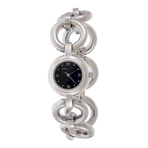 Marc Jacobs Amy Black Dial Silver Steel Strap Watch for Women - MBM3004 Authentic Buy Shop Now