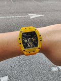 Guess Phoenix Multi Function Black Dial Yellow Rubber Strap Watch for Men - GW0203G6 Authentic Buy Shop Now