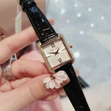 Michael Kors Lake Quartz White Dial Black Leather Strap Watch For Women - MK2762 Authentic Buy Shop Now