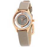 Marc Jacobs Tether Grey Dial Grey Leather Strap Watch for Women - MBM1375 Authentic Buy Shop Now