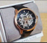 Fossil Townsman Automatic Skeleton Black Dial Black Leather Strap Watch for Men - ME3084 Authentic Buy Shop Now