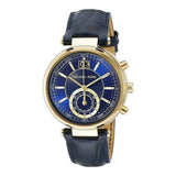 Michael Kors Sawyer Blue Dial Blue Leather Strap Watch for Women - MK2425 Authentic Buy Shop Now