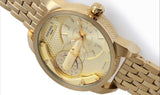Diesel Mini Daddy Gold Dial Gold Steel Strap Watch For Men - DZ7306 Authentic Buy Shop Now