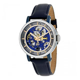 Fossil Boyfriend Skeleton Blue Dial Blue Leather Strap Watch for Women - ME3136 Authentic Buy Shop Now