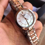 Tissot T Lady Flamingo Mother of Pearl White Dial Two Tone Steel Strap Watch For Women - T094.210.22.111.00 Authentic Buy Shop Now