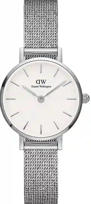 Daniel Wellington Classic Petite Sterling White Dial Silver Mesh Bracelet Watch for Women - DW00100442 Authentic Buy Shop Now