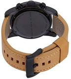 Marc Jacobs Larry Chronograph Black Dial Brown Leather Strap Watch for Men - MBM5053 Authentic Buy Shop Now