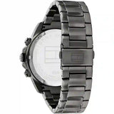 Tommy Hilfiger Lars Chronograph Black Dial Black Steel Strap Watch For Men - 1792061 Authentic Buy Shop Now
