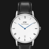 Daniel Wellington Dapper Sheffield White Dial Black Leather Strap Watch For Women - DW00100096 Authentic Buy Shop Now