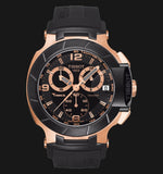 Tissot T Race Chronograph Automatic Black Dial Black Rubber Strap Watch for Men - T048.417.27.057.06 Authentic Buy Shop Now