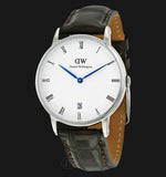 Daniel Wellington Dapper York Quartz White Dial Dark Brown Leather Strap Watch For Women - DW00100097 Authentic Buy Shop Now