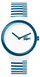 Lacoste Goa White Dial Two Tone Silicone Strap Watch for Men - 2020118 Authentic Buy Shop Now