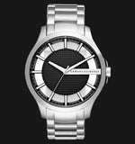 Armani Exchange Hampton Chronograph Black Dial Silver Steel Strap Watch For Men - AX2179 Authentic Buy Shop Now