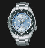 Seiko Prospex Limited Edition Automatic GMT Glacier Blue Dial Silver Steel Strap Watch For Men - SPB385J1 Authentic Buy Shop Now