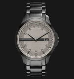 Armani Exchange Hampton Chronograph Grey Dial Grey Steel Strap Watch For Men - AX2194 Authentic Buy Shop Now