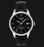 Tissot T Classic Le Locle Automatic Black Dial Black Leather Strap Watch For Men - T41.1.423.53 Authentic Buy Shop Now