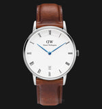 Daniel Wellington Dapper St Mawes White Dial Brown Leather Strap Watch For Women - DW00100095 Authentic Buy Shop Now