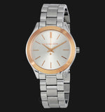 Michael Kors Mini Slim Runway Silver Dial Silver Steel Strap Watch for Women - MK3514 Authentic Buy Shop Now