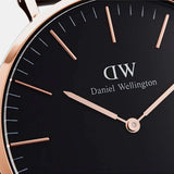 Daniel Wellington Classic St Mawes Black Dial Brown Leather Strap Watch For Men - DW00100124 Authentic Buy Shop Now