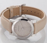 Burberry The City Beige Dial Beige Leather Strap Watch for Women - BU9207 Authentic Buy Shop Now