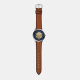 Fossil Neutra Automatic Luggage Skeleton Blue Dial Brown Leather Strap Watch for Men - ME3160 Authentic Buy Shop Now