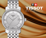 Tissot T Classic Bridgeport Silver Dial Silver Mesh Bracelet Watch For Men - T097.410.11.038.00 Authentic Buy Shop Now