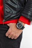 Emporio Armani Diver Chronograph Black Dial Black Steel Strap Watch For Men - AR80050 Authentic Buy Shop Now