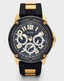 Guess Delta Black Dial Black Rubber Strap Watch for Men - GW0051G2 Authentic Buy Shop Now