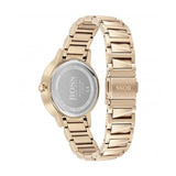 Hugo Boss Signature Gold Dial Gold Stainless Steel Strap Watch for Women - 1502540 Authentic Buy Shop Now