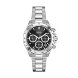 Hugo Boss Ikon Black Dial Silver Steel Strap Watch for Men - 1512965 Authentic Buy Shop Now