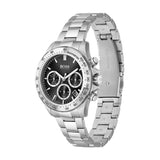Hugo Boss Ikon Black Dial Silver Steel Strap Watch for Men - 1512965 Authentic Buy Shop Now