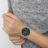 Hugo Boss Ocean Edition Black Dial Silver Mesh Bracelet Watch for Men - 1513701 Authentic Buy Shop Now