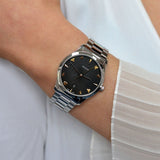 Gucci G Timeless Black Dial Silver Steel Strap Watch For Women - YA1264029A Authentic Buy Shop Now