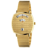 Gucci Grip Yellow Gold Dial Yellow Gold Steel Strap Unisex Watch - YA157403 Authentic Buy Shop Now