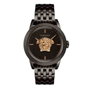 Versace Palazzo Empire Quartz Black Dial Black Steel Strap Watch For Men - VEDB00518 Authentic Buy Shop Now