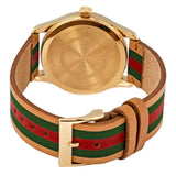 Gucci G Timeless Quartz Brown Dial Brown Leather Strap Unisex Watch - YA1264077 Authentic Buy Shop Now