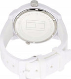 Tommy Hilfiger Denim White Dial White Rubber Strap Watch for Men - 1791324 Authentic Buy Shop Now