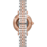 Emporio Armani Meccanico Automatic Mother of Pearl Dial Two Tone Steel Strap Watch For Women - AR60049 Authentic Buy Shop Now