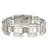 Guess Mod Heavy Metal Diamonds Silver Dial Silver Steel Strap Watch for Women - W95088L1 Authentic Buy Shop Now