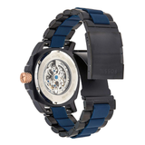 Fossil Modern Machine Automatic Skeleton Blue Dial Two Tone Steel Strap Watch for Men - ME3133 Authentic Buy Shop Now