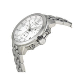 Tissot PRC 200 Chronograph White Dial Silver Steel Strap Watch For Men - T055.417.11.017.00 Authentic Buy Shop Now