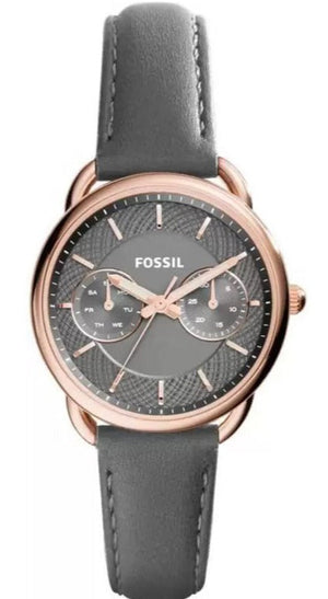 Fossil Tailor Grey Dial Grey Leather Strap Watch for Women - ES3913 Authentic Buy Shop Now