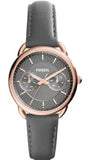 Fossil Tailor Grey Dial Grey Leather Strap Watch for Women - ES3913 Authentic Buy Shop Now